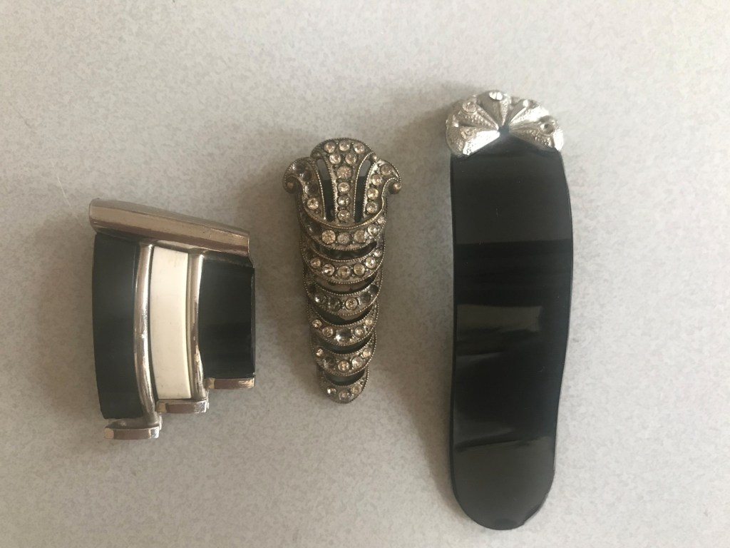 art deco dress clips
