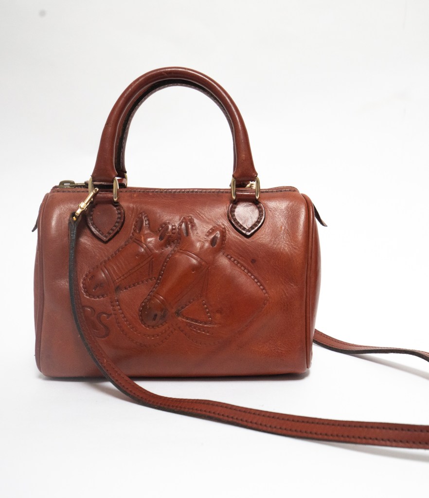 Ritz Saddler leather bag with embossing