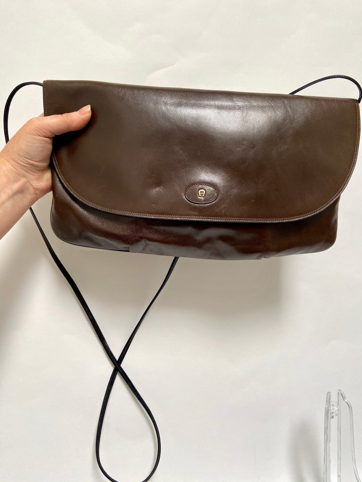 etienne aigner vintage oversized clutch
