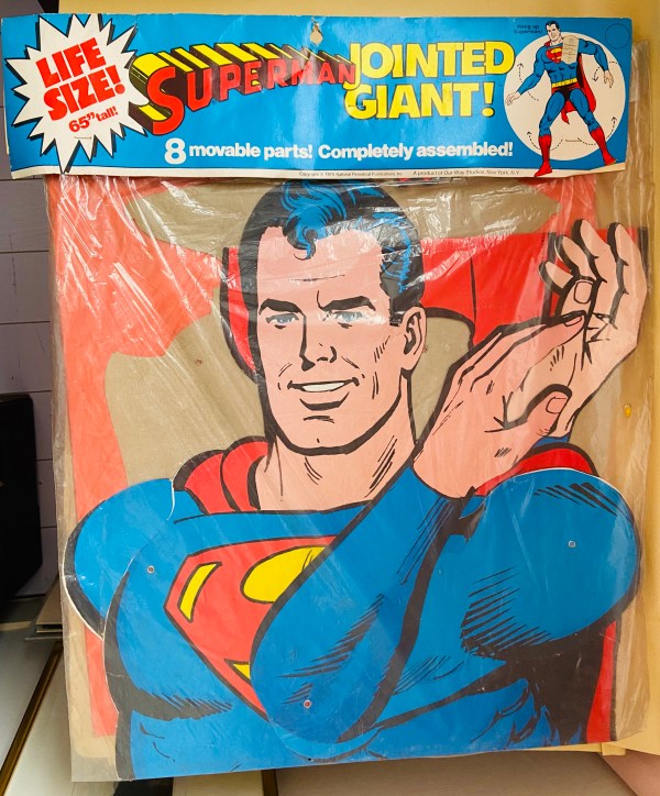 1970s Lifesize Superman Jointed Giant in Package