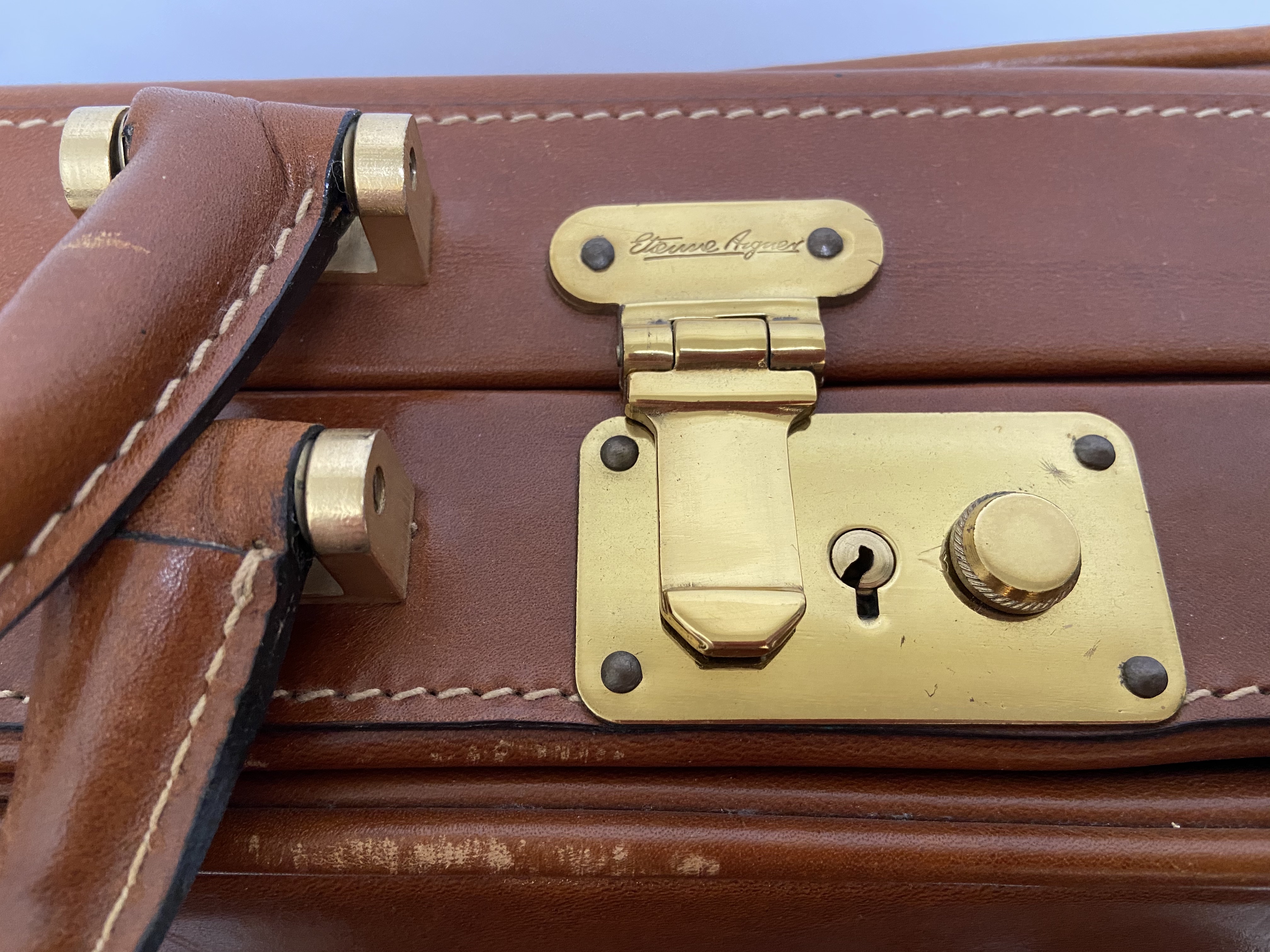 Vintage leren koffer van Etienne Aigner Friperie Jansen