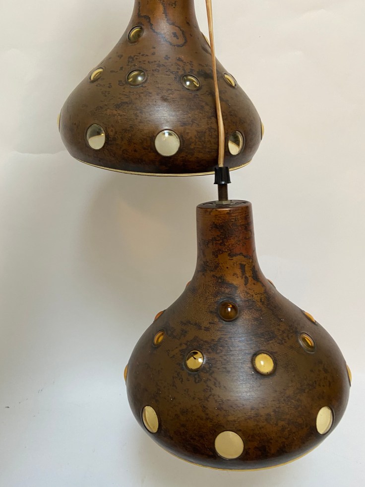 Brutalist Koperen Lampen