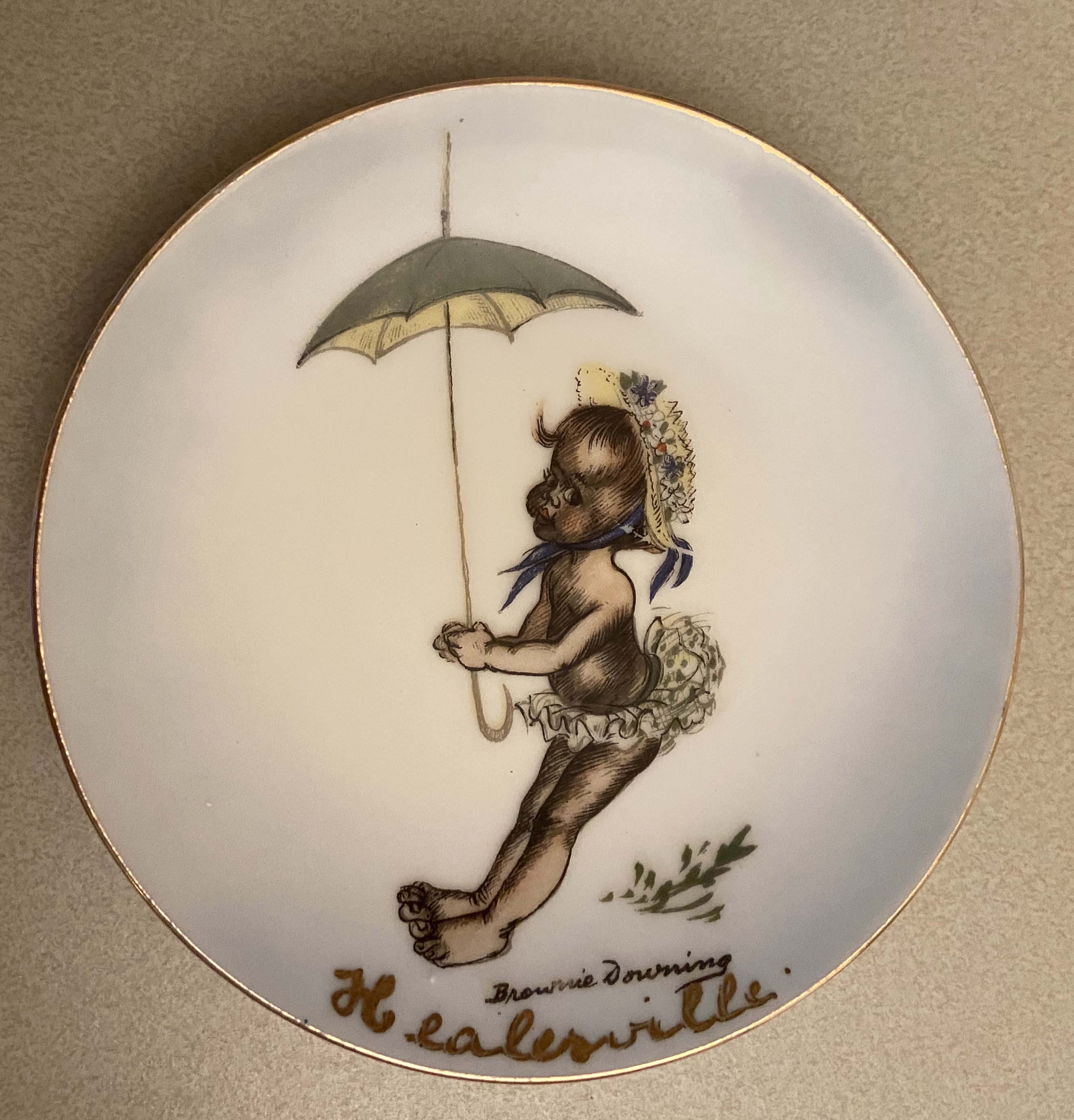 Brownie Downing 1960s small plate
