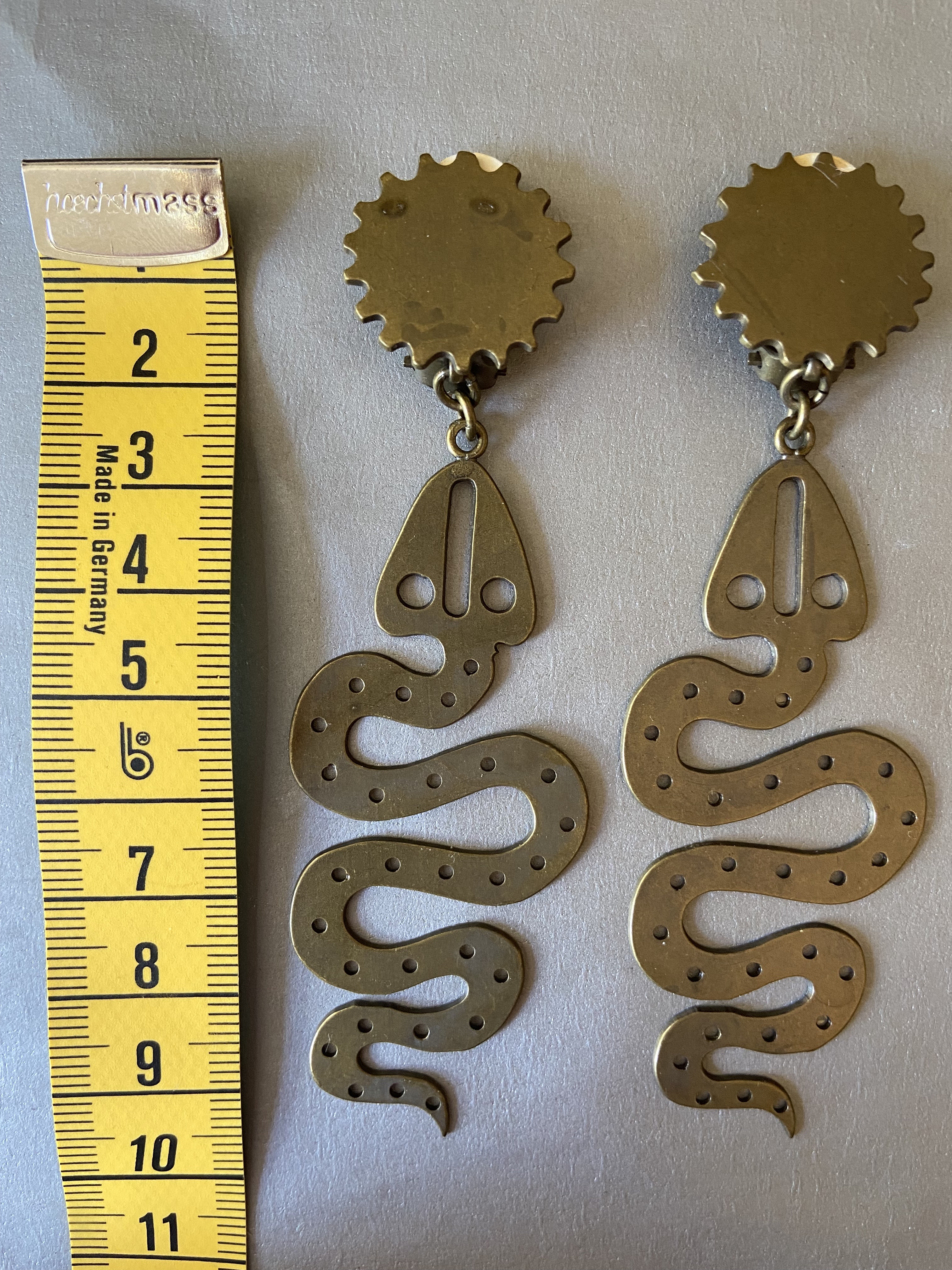 vintage 1980s scooter paris slang oorbellen