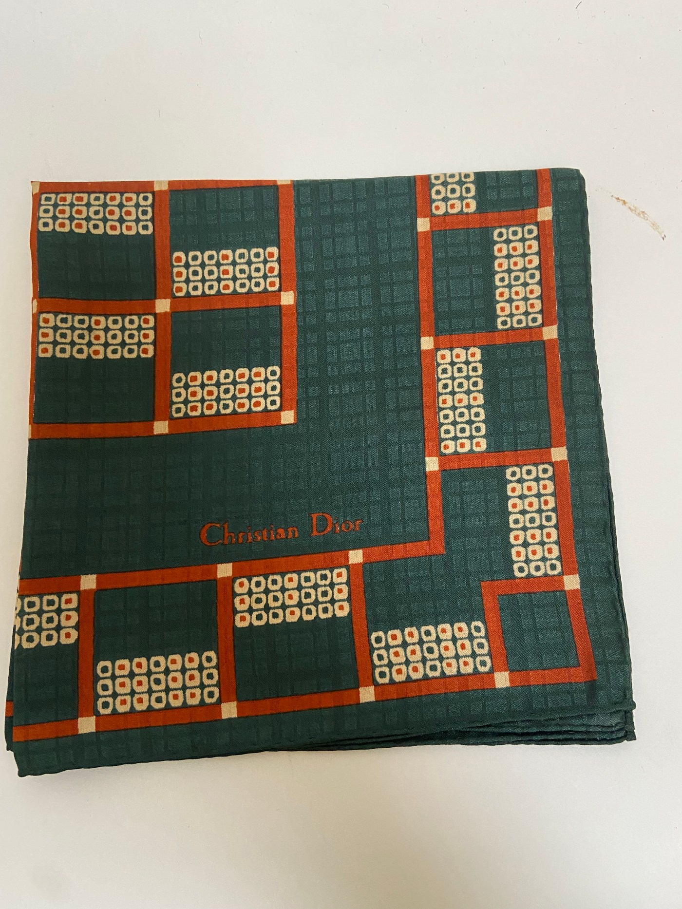 dior zakdoeken vintage zijde