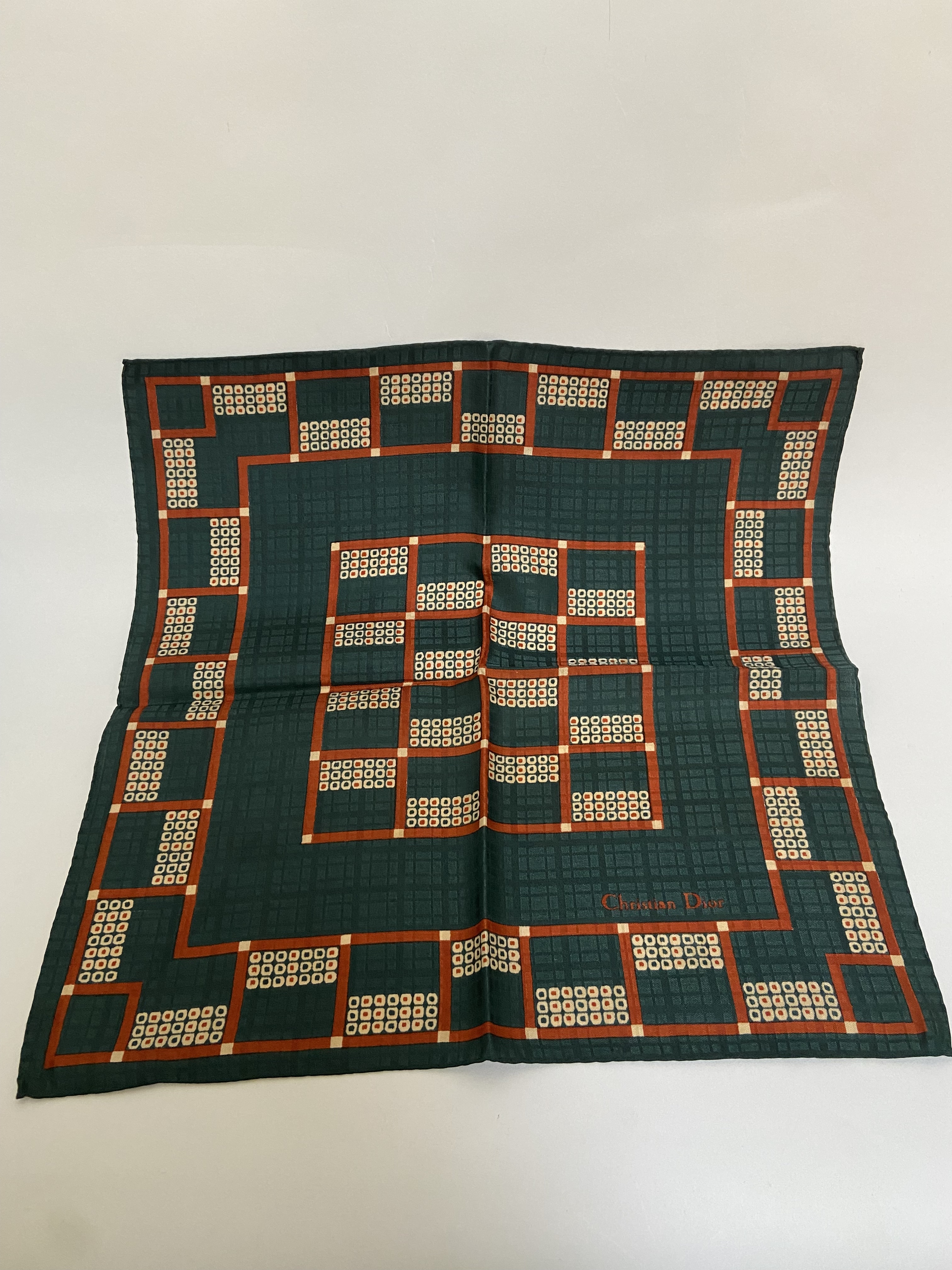 dior zakdoeken vintage zijde