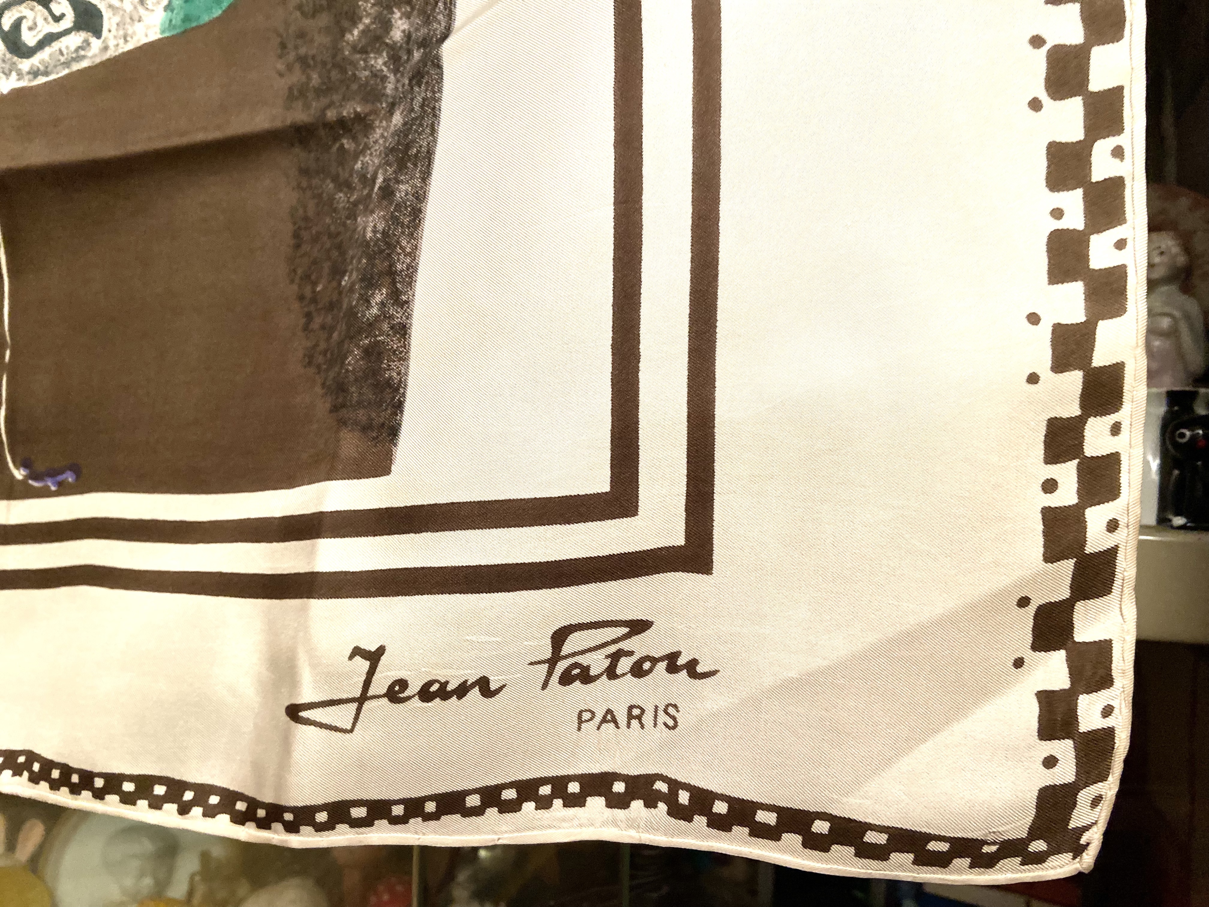 jean patou vintage scarf