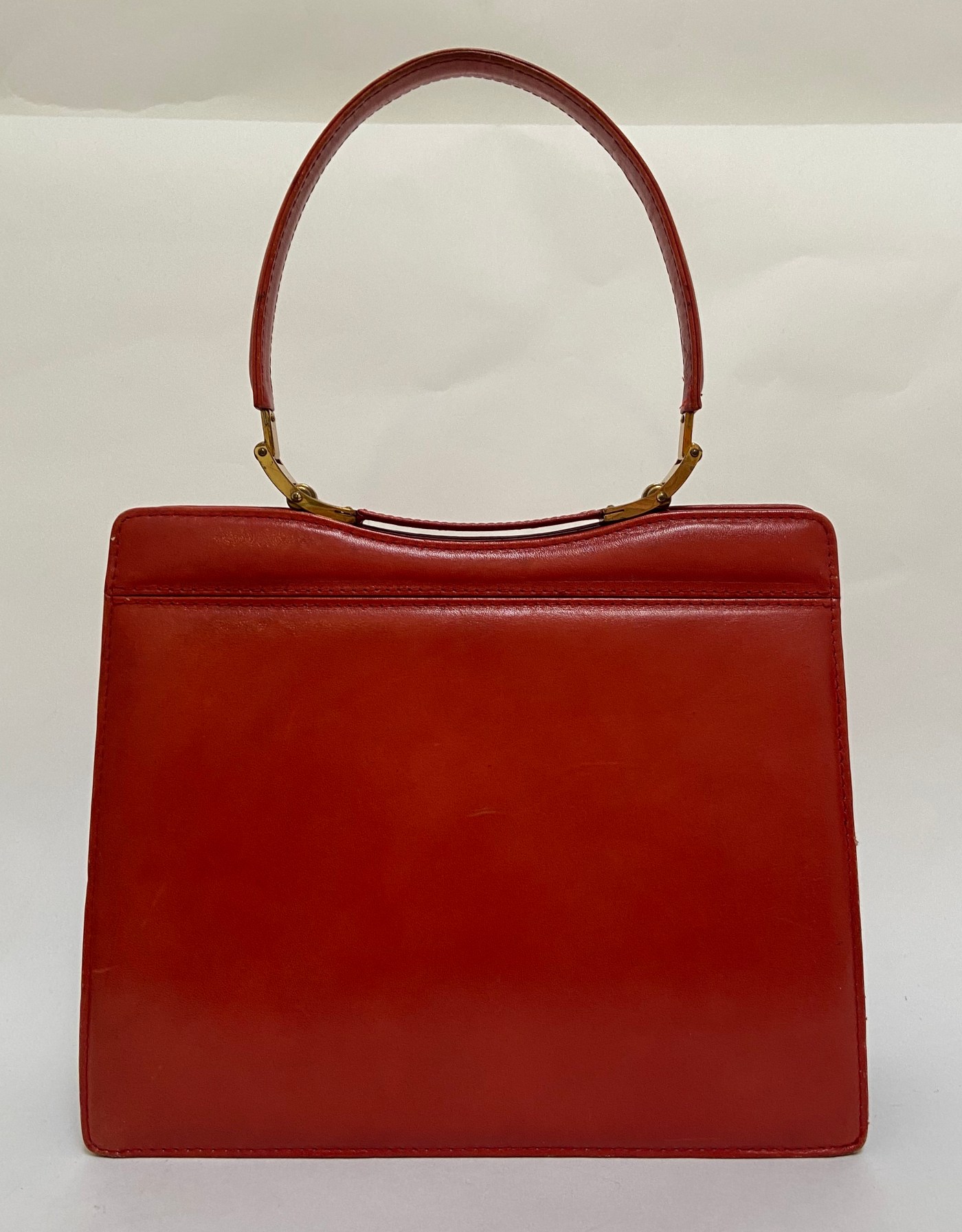 tretsom handtas leer vintage