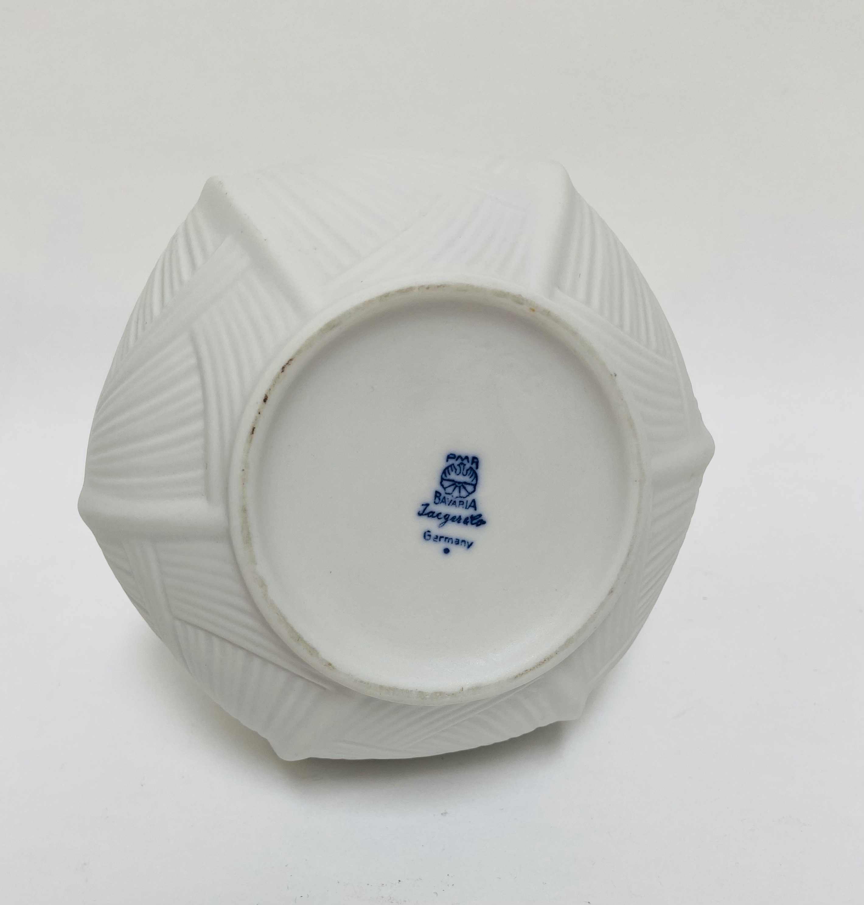 jaeger vintage witte biscuit vaas