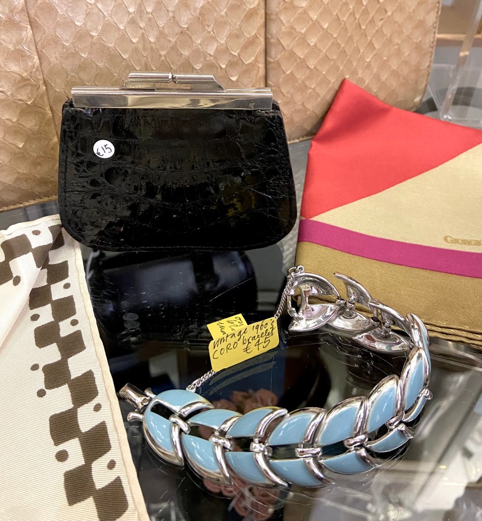 Coro Bracelet in Silver and Blue vintage 1960s