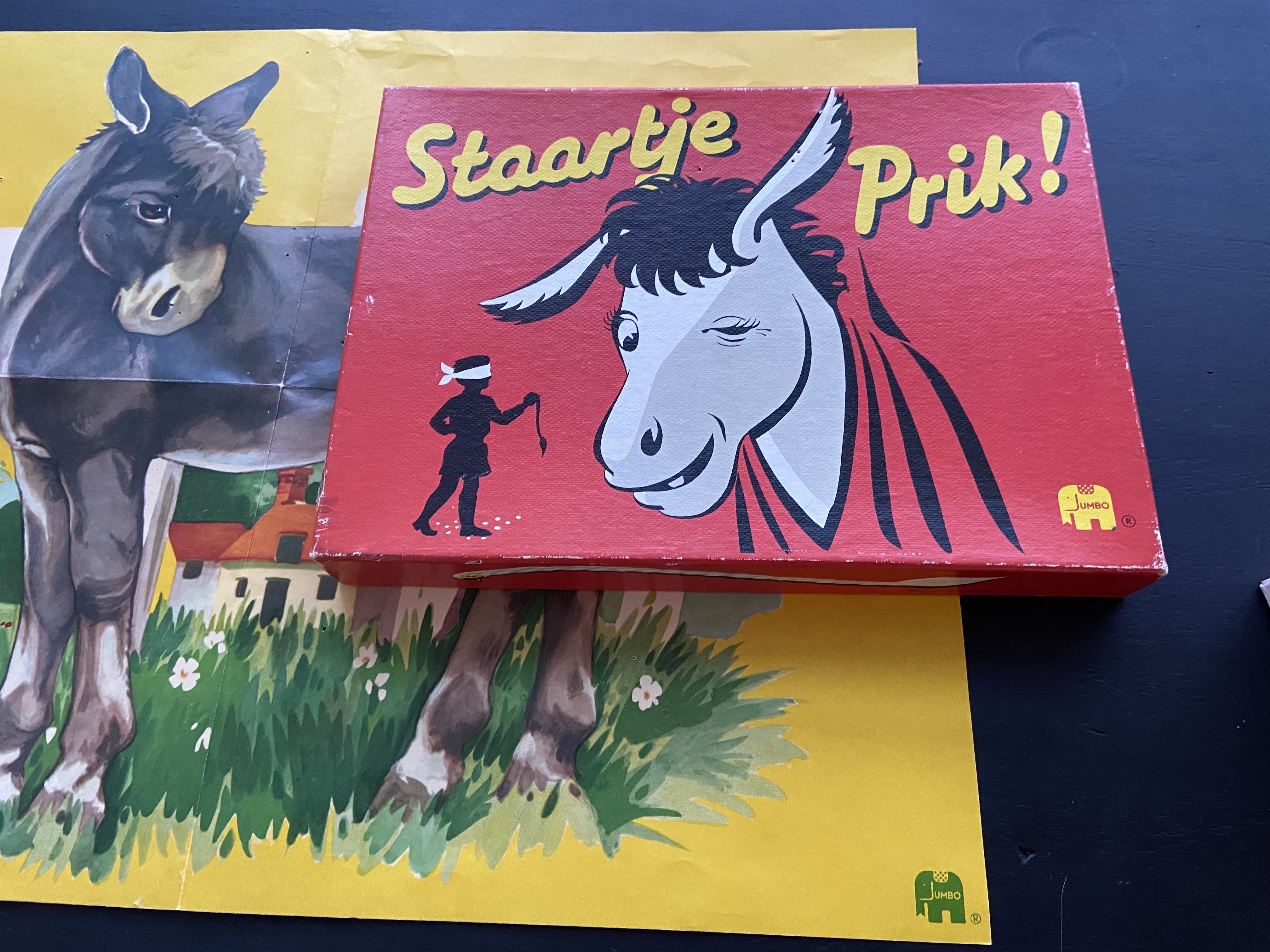 Staartje Prik vintage kinderspelletje jaren zeventig