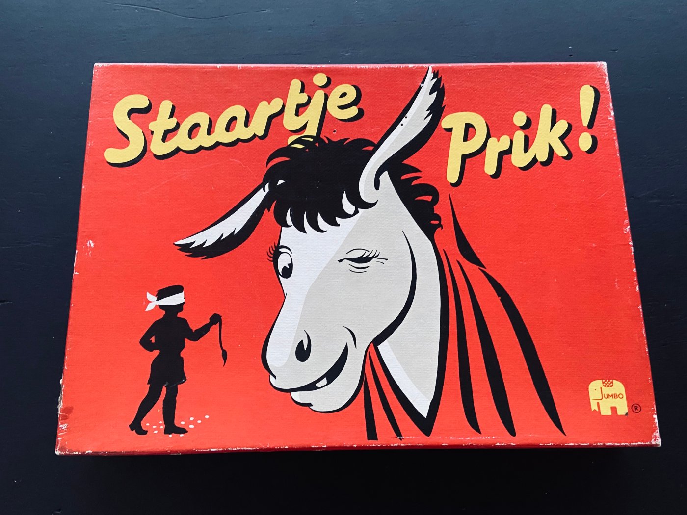 Staartje Prik vintage kinderspelletje jaren zeventig
