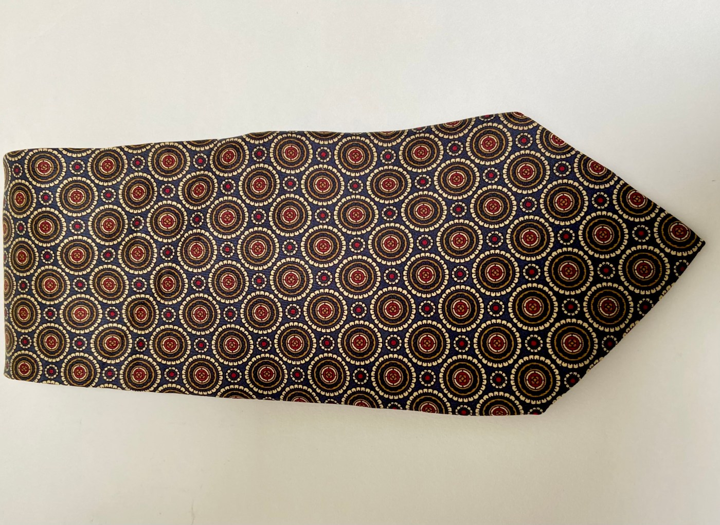 vintage trussardi zijde das klassiek