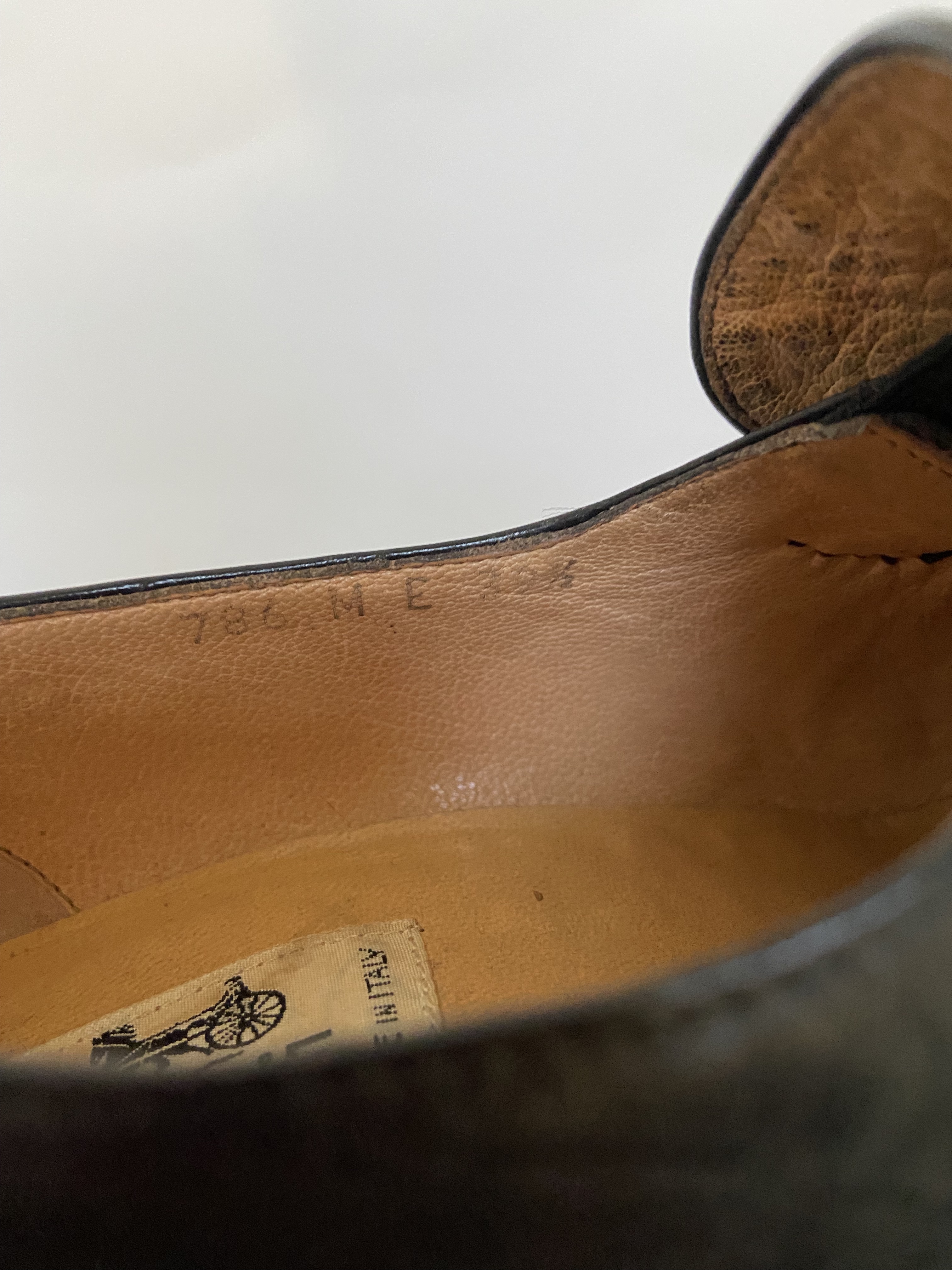 Céline horsebit heels black leather vintage 1970s